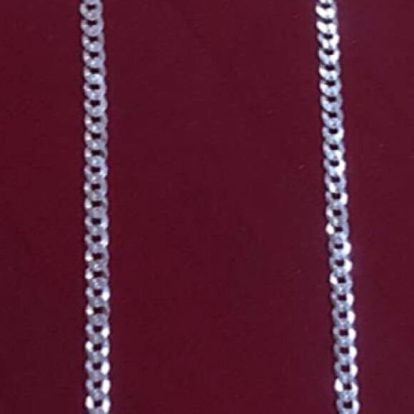 Sterling Silver Cuban Curb Chain Necklace - Picture 6 of 10